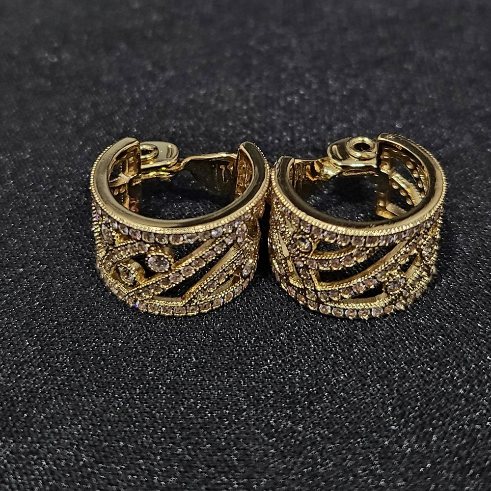 Gold earrings with stones. Great gift for anyone!
